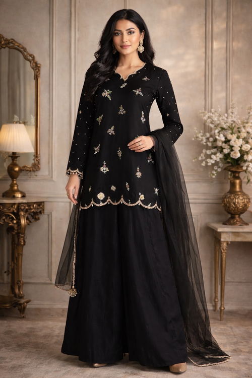 Black Fairy Shalwar Suit