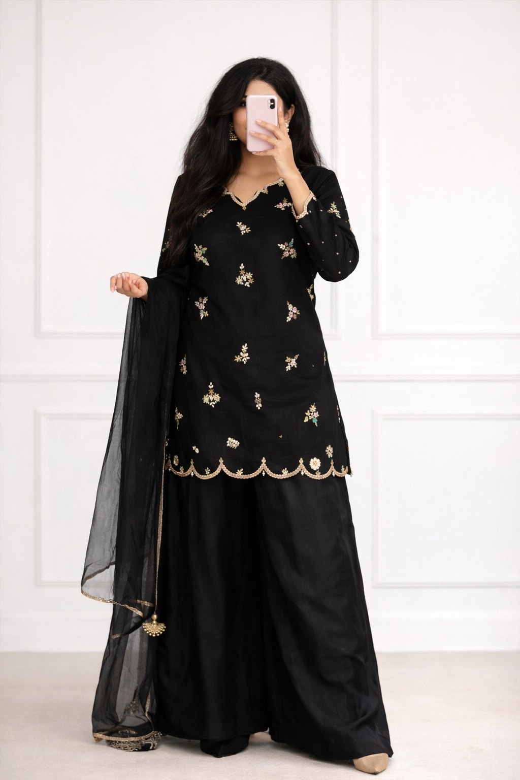 Black Fairy Shalwar Suit