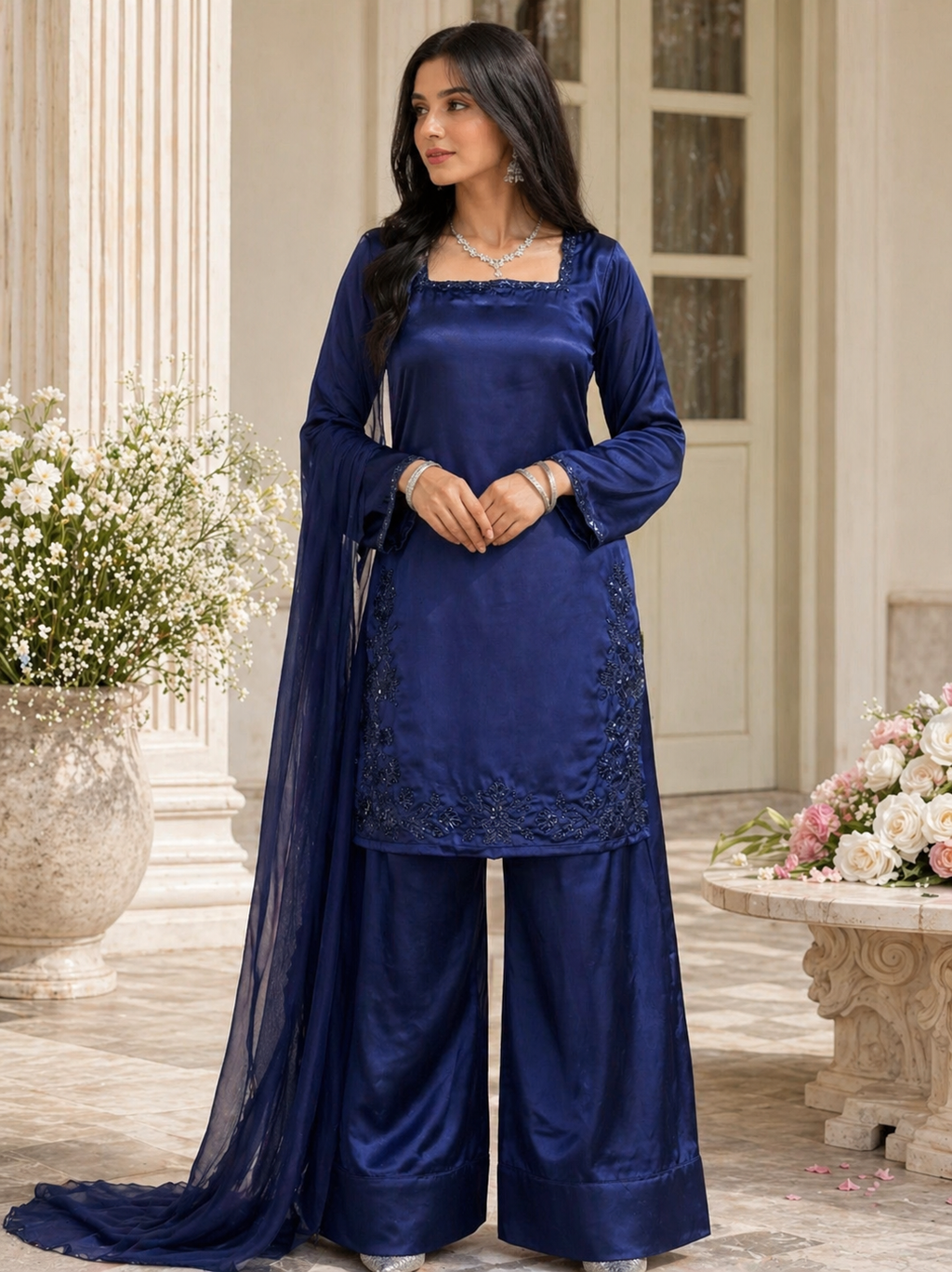 Blue Farshi Shalwar