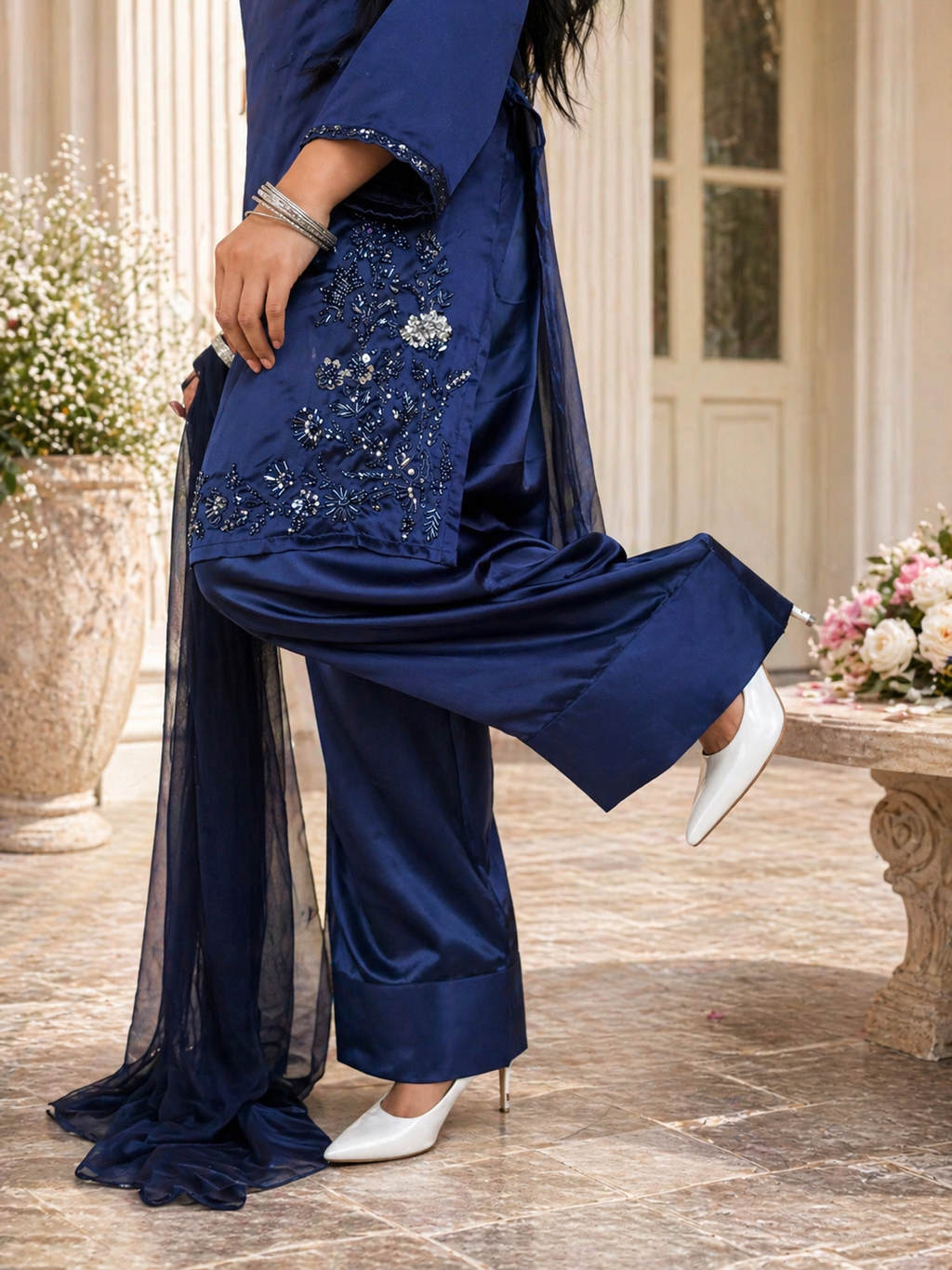 Blue Farshi Shalwar