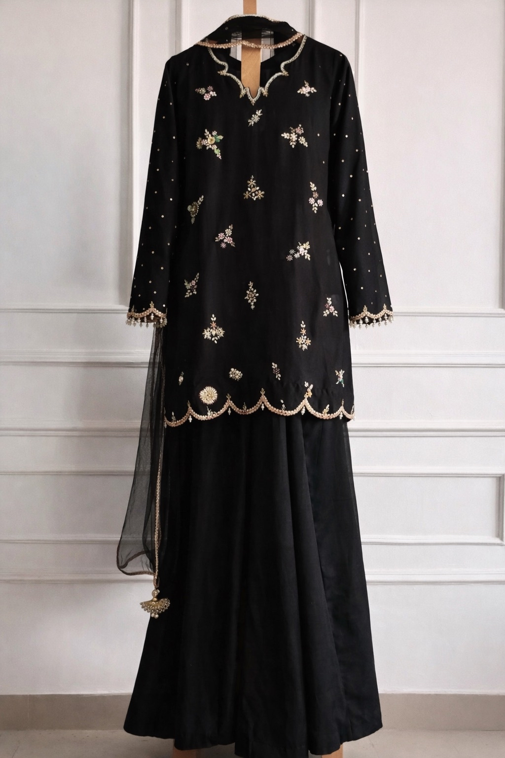 Black Fairy Shalwar Suit